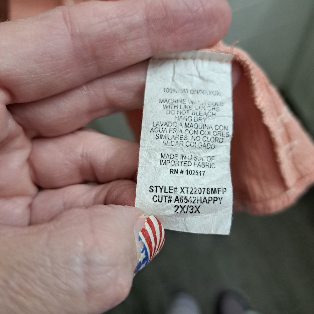 Maitai Coral Floral Blouse